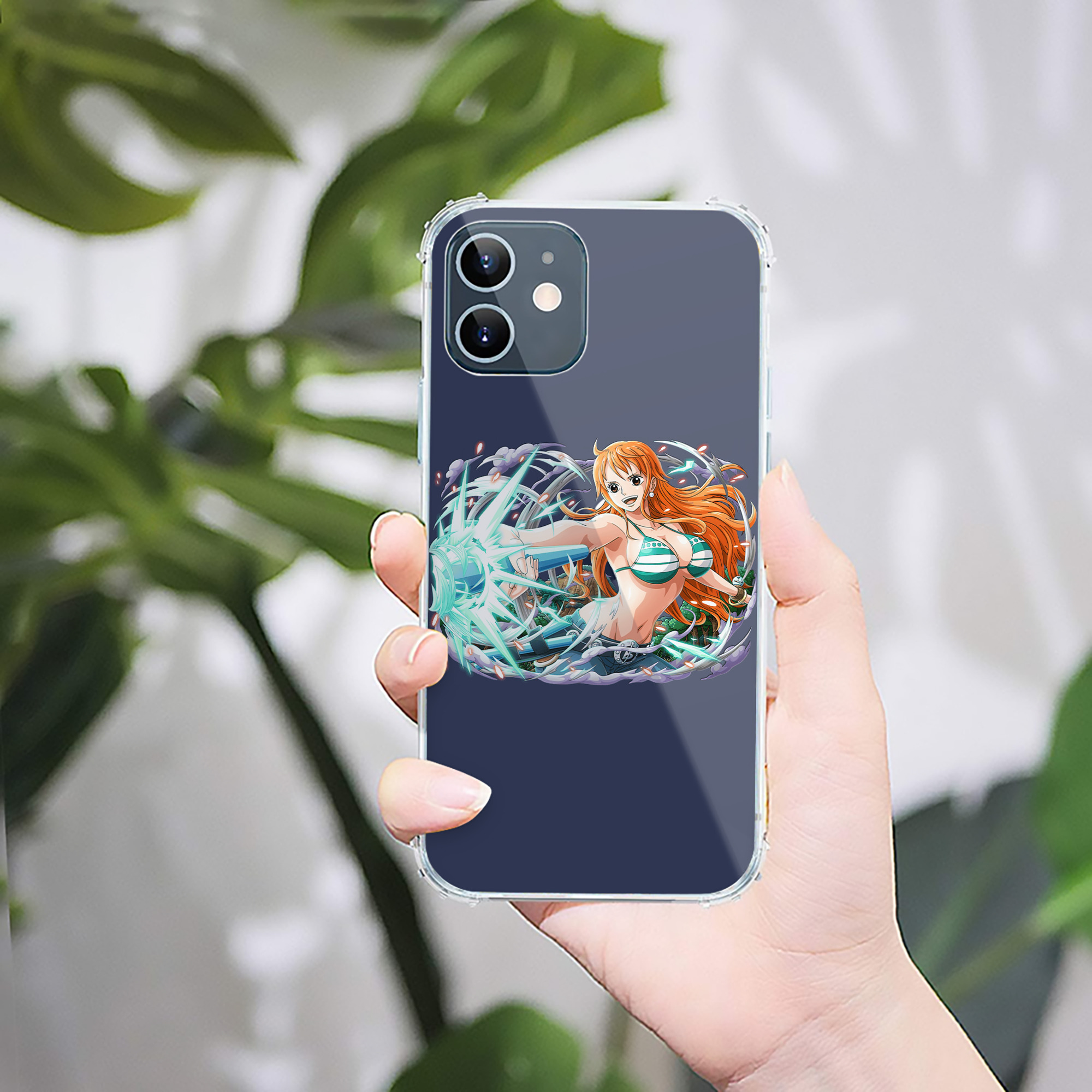 （画像用） ワンピース ナミ ONE PIECE Nami 【iPhone 12シリーズ対応】透明スマホケース（クリアソフトケース）